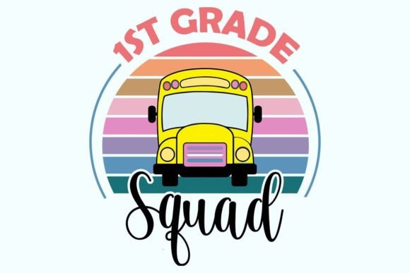 1st Grade Squad Back to School Sublimati: A Versatile Design for Creative Projects