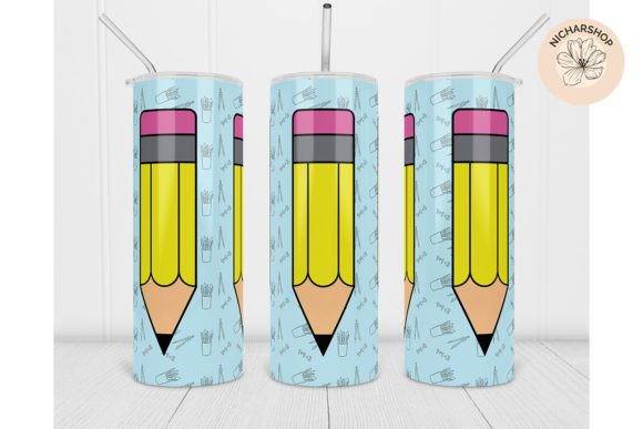 20oz Back to School Tumbler Pencil Wrap3: A Practical Digital Design for Creative Projects