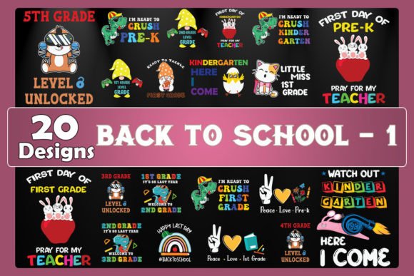 Back to School 1 Bundle 20 Designs: A Comprehensive Resource for Educators and Parents