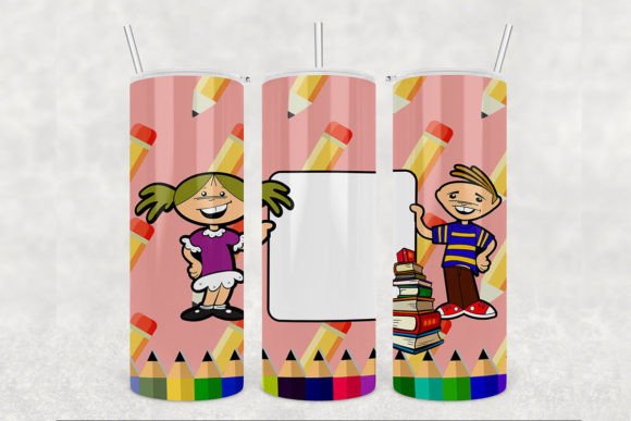 Back to School 20 Oz Skinny Tumbler