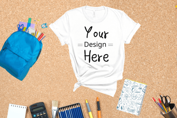 Back to School White T-shirt Mockup: A Versatile Tool for Designers and Businesses